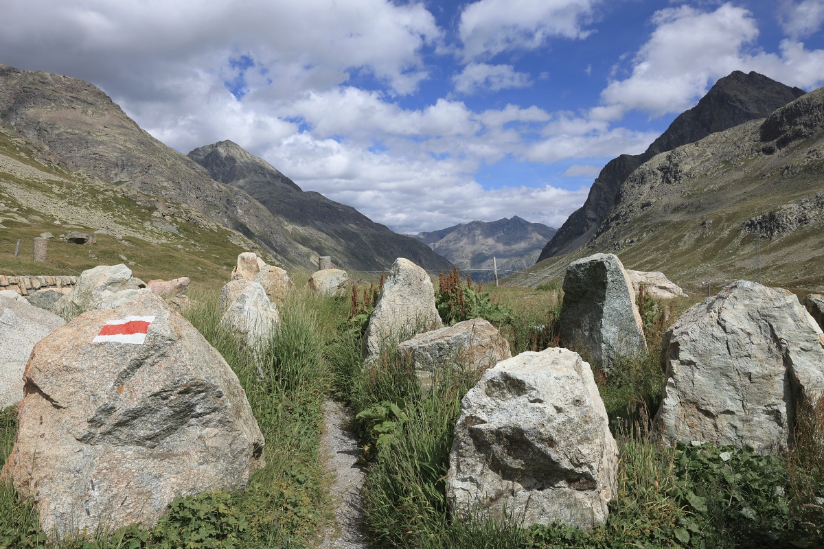 Pohled ze sedla Julierpass