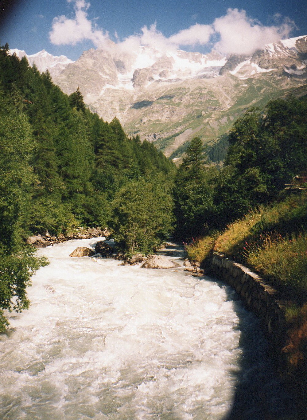 1./Začátek mojí cesty z Itálie na Mt. BLANC (1995)